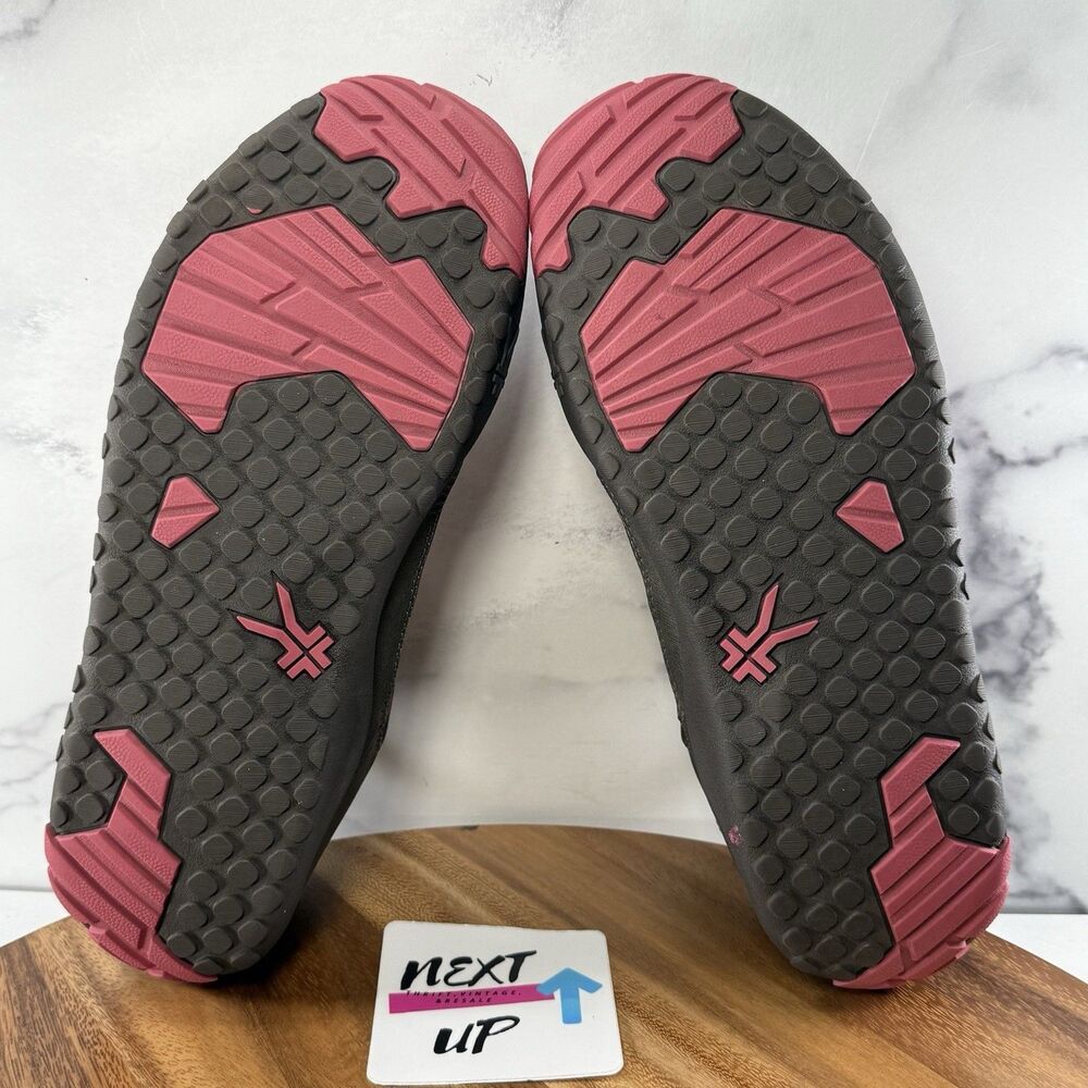 Women's Size 11-Kuru Chicane Trail Hiking Walking Shoes Gray Pink Sneakers - Picture 6 of 9
